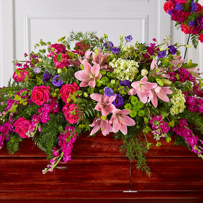 Radiant Tribute Casket Spray –  Woodbury Flowers, Woodbury GA