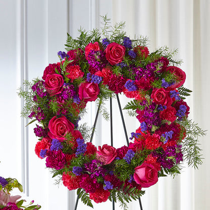 Calming Colors Wreath –  Woodbury Flowers, Woodbury GA