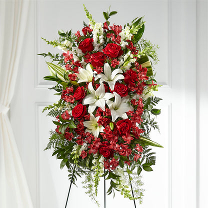 Everlasting Memory Standing Spray –  Woodbury Flowers, Woodbury GA