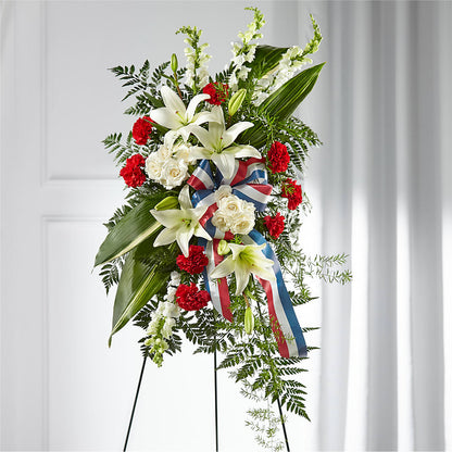 Stars of Life Standing Spray –  Woodbury Flowers, Woodbury GA