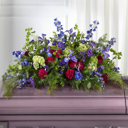 Always Treasured Casket Spray –  Woodbury Flowers, Woodbury GA