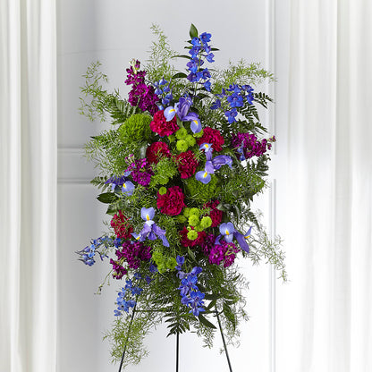 Heavenly Skies Standing Spray –  Woodbury Flowers, Woodbury GA