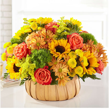 Harvest Sunflower Basket –  Woodbury Flowers, Woodbury GA