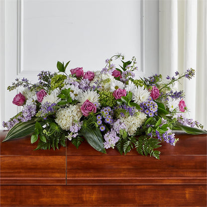 Meadows of Serenity Casket Spray –  Woodbury Flowers, Woodbury GA