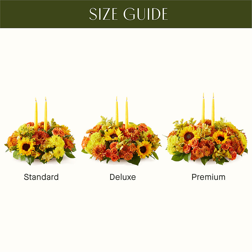 Autumn Harmony Centerpiece –  Woodbury Flowers, Woodbury GA