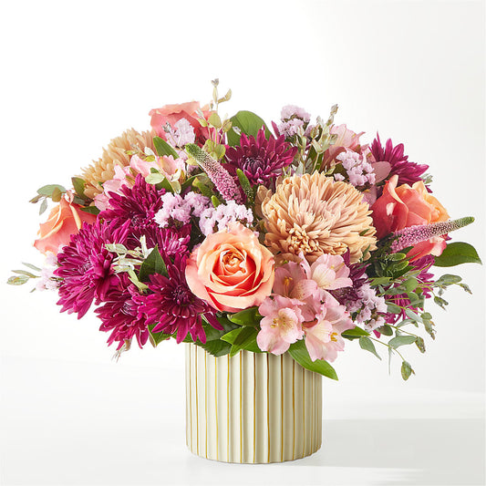 Berry Cobbler Bouquet with Ivory Vase –  Woodbury Flowers, Woodbury GA