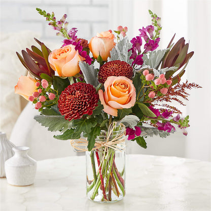 Moody Hues Bouquet –  Woodbury Flowers, Woodbury GA