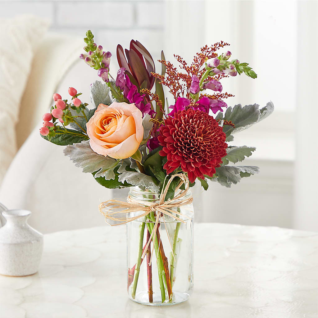 Moody Hues Bouquet –  Woodbury Flowers, Woodbury GA