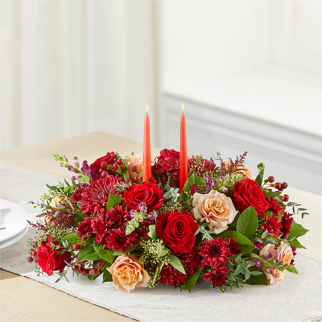 Most Thankful Centerpiece –  Woodbury Flowers, Woodbury GA