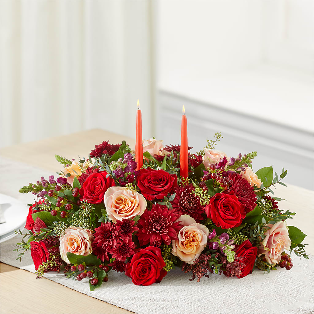 Most Thankful Centerpiece –  Woodbury Flowers, Woodbury GA