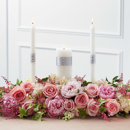 Worldwide Romance Unity Candle Arrangement –  Woodbury Flowers, Woodbury GA