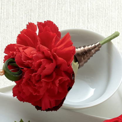 Red Carnation Boutonniere –  Woodbury Flowers, Woodbury GA